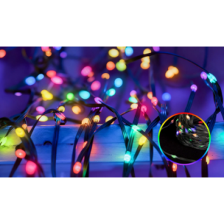 3AA battery string lights (PVC & copper), RGBY, 10m ,IP44, Indoor&Outdoor