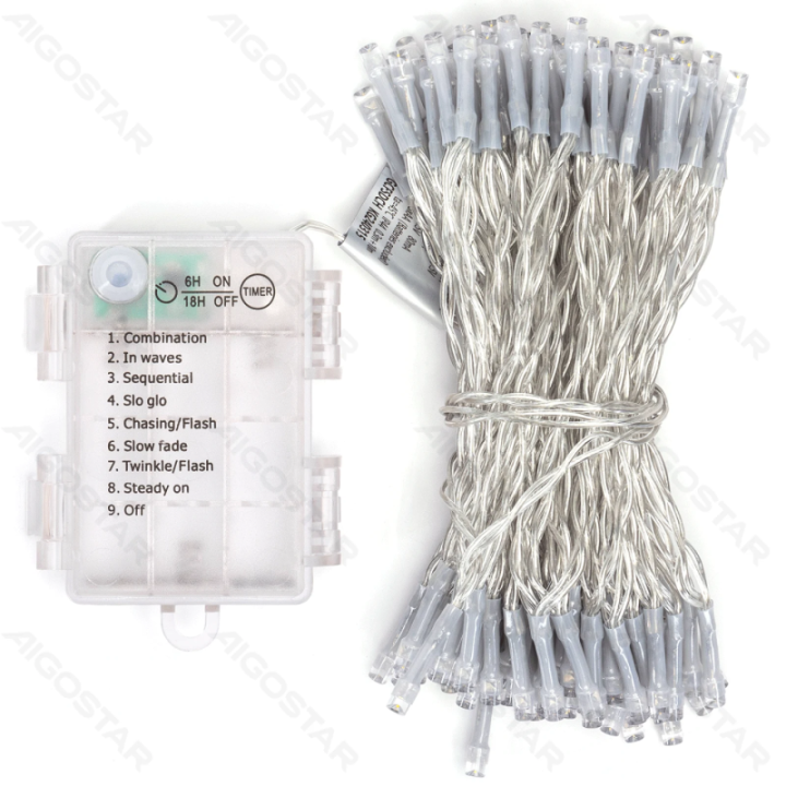 3AA battery flat string lights, cold white, 10m ,IP44, Indoor&Outdoor