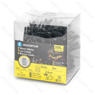 3AA battery firecracker flat string lights, warm white, 5m ,IP44, Indoor&Outdoor