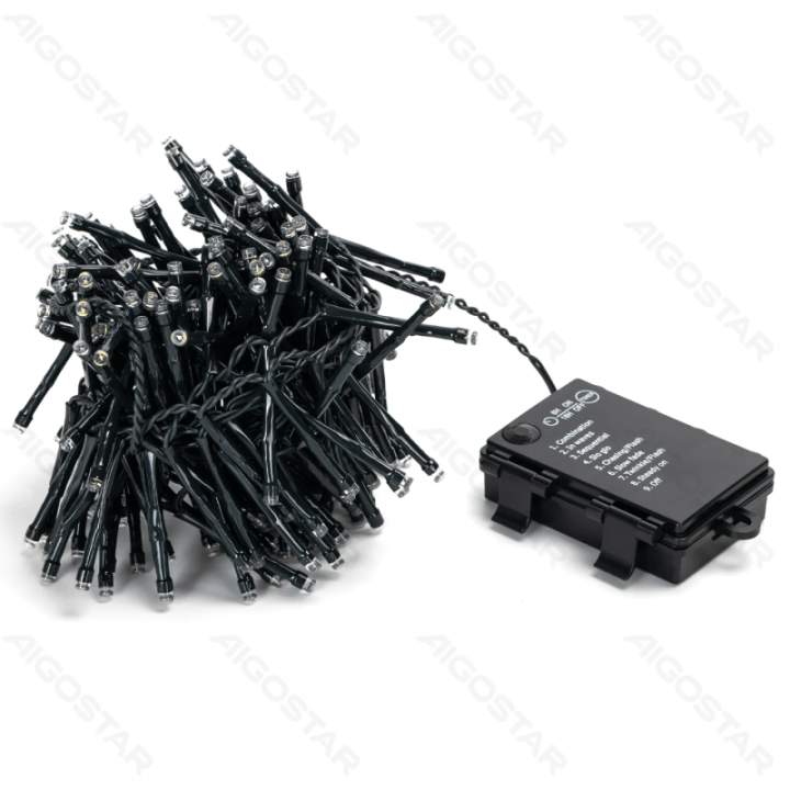 3AA battery firecracker flat string lights, cold white, 5m ,IP44, Indoor&Outdoor