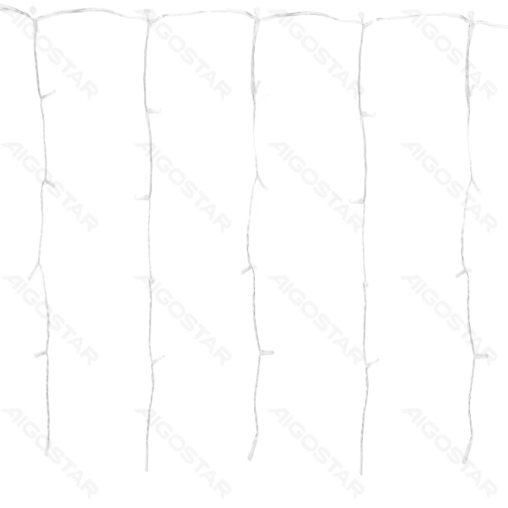 3AA battery icicle (flush) flat string lights, RGBY, 5m*0.4m 25 strips ,IP44, Indoor&Outdoor