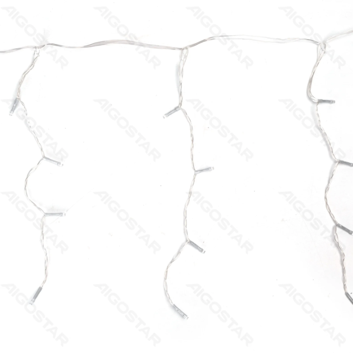 3AA battery icicle (flush) flat string lights, RGBY, 10m*0.4m, IP44, Indoor&Outdoor 50 strips