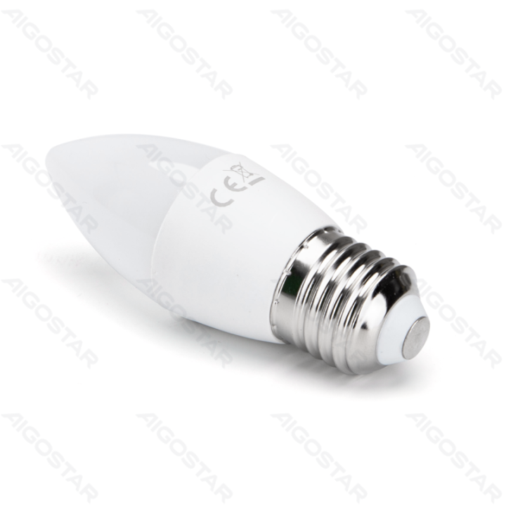 LED C37 Globe Bulb-E27-4W-6500K-340lm-2 pcs
