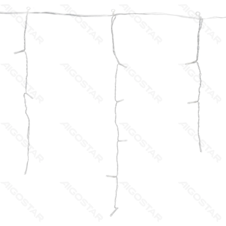 3AA battery icicle (wave) flat string lights, RGBY, 15m*0.6m, IP44, Indoor&Outdoor 75 strips