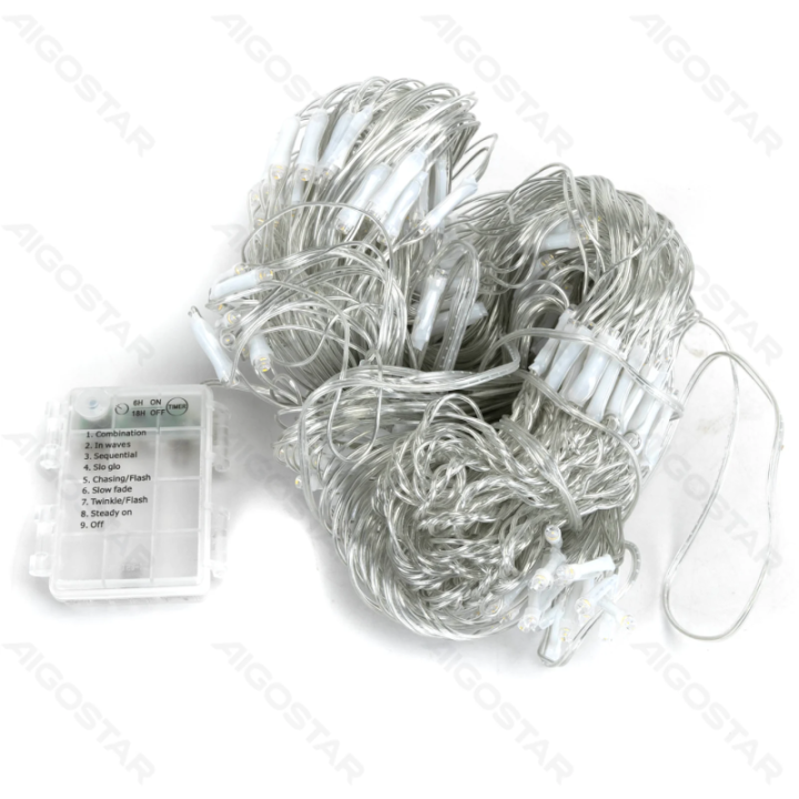 3AA battery net light flat string lights, warm white, 4.5m*1.5m, IP44, Indoor&Outdoor