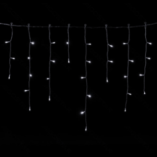 3AA battery icicle (wave) flat string lights, cold white, 15m*0.6m, IP44, Indoor&Outdoor 75 strips