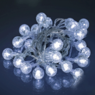3AA battery bubble string lights, cold white, 10m ,IP44, Indoor&Outdoor