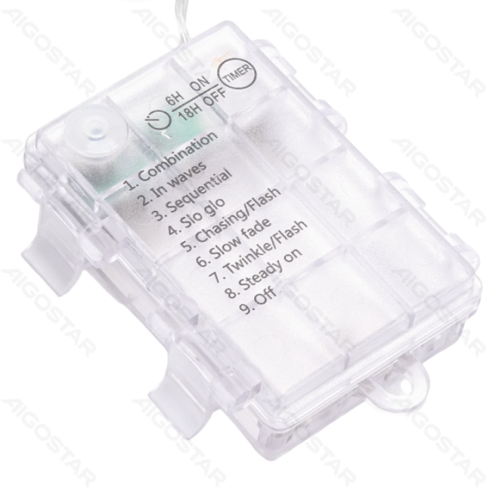 3AA battery bubble string lights, warm white, 5m ,IP44, Indoor&Outdoor