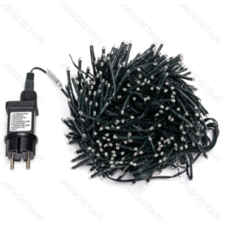 Low voltage firecracker flat string lights, cold white, 10m ,IP44, Indoor&Outdoor, Color box