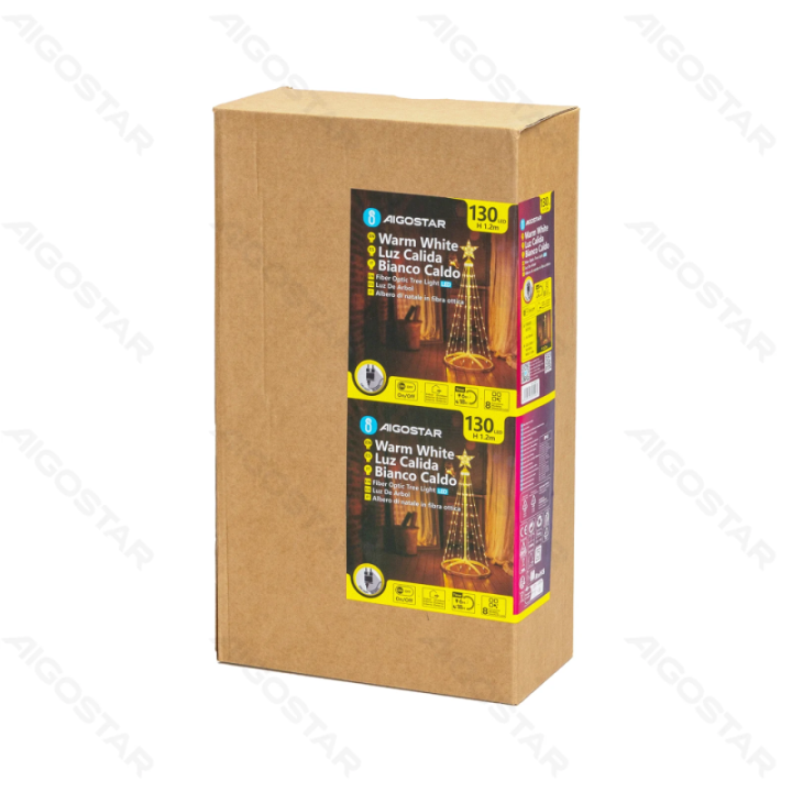 Low voltage light-up Christmas cone tree decoration, warm white, 1.2m ,IP44, Indoor&Outdoor