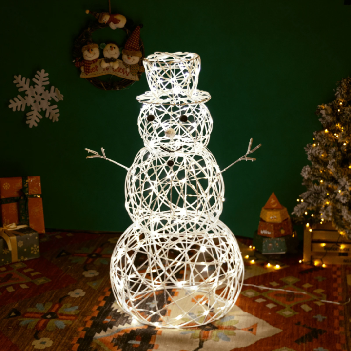 Low voltage acrylic snowman, warm white, 0.6m ,IP44, Indoor&Outdoor