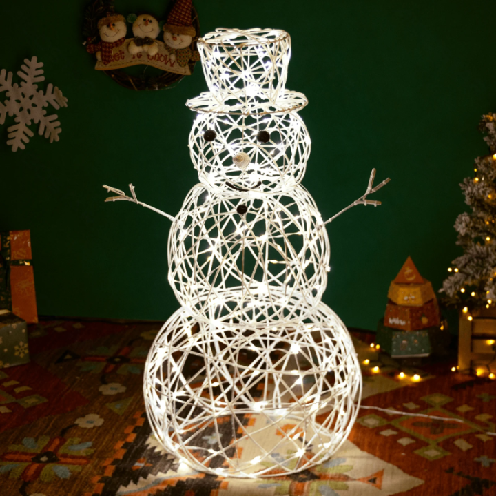 Low voltage acrylic snowman, warm white, 0.9m ,IP44, Indoor&Outdoor
