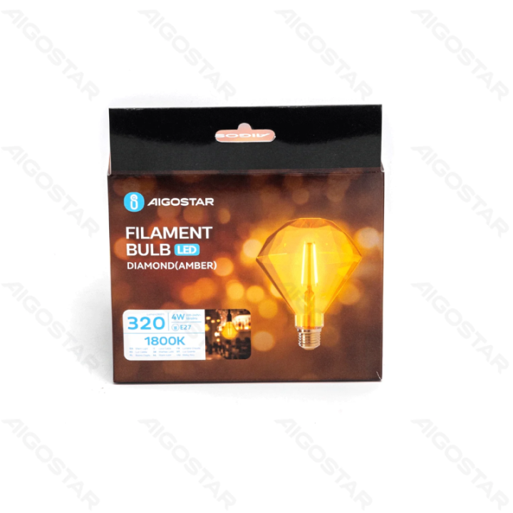 LED Filament Bulb (Diamond) E27 4W
