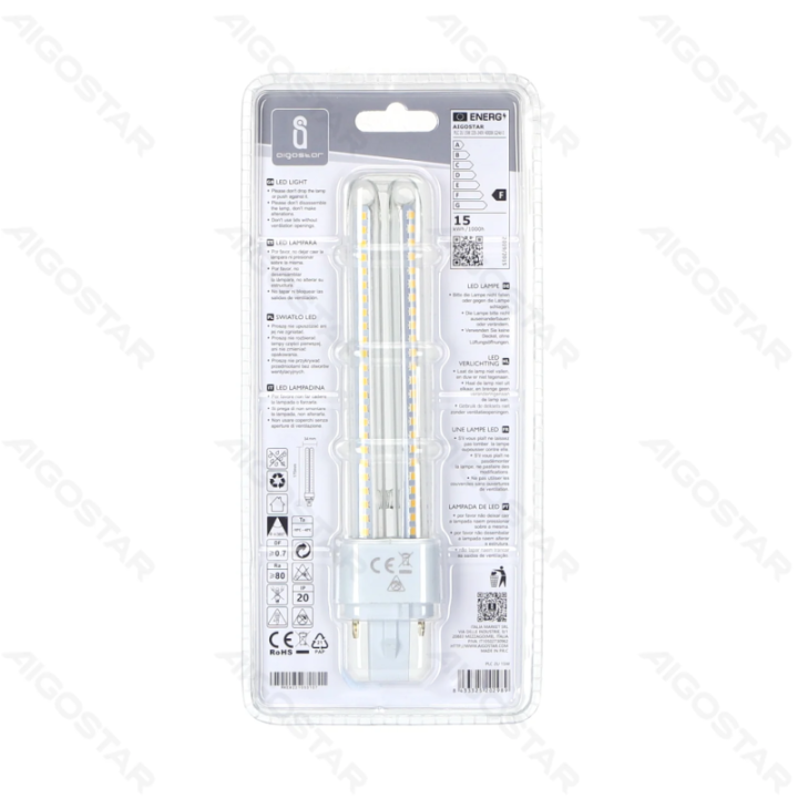 LED PLC Tube 2U 15W