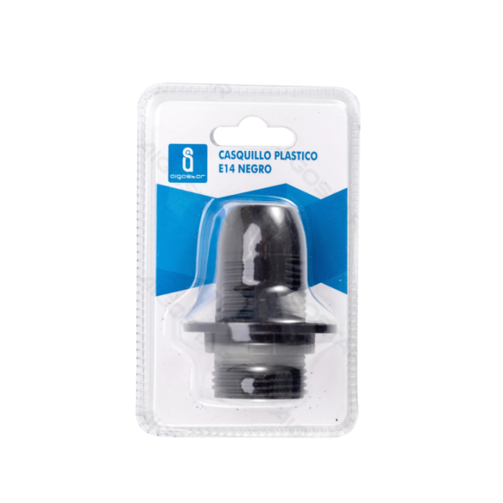 E14 Plastic Spring Terminal Lamp Holder Black
