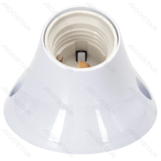E27 Plastic Lamp Holder White