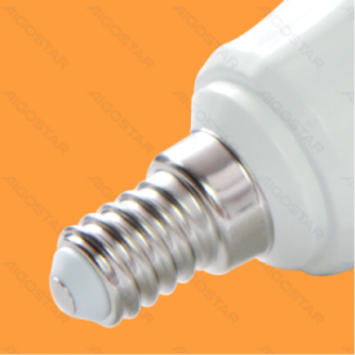 Plastic lamp holder E14 half-thread