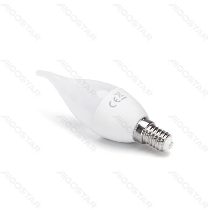LED CL37 apvalioji lemputė-E14-6W-4000K-510lm