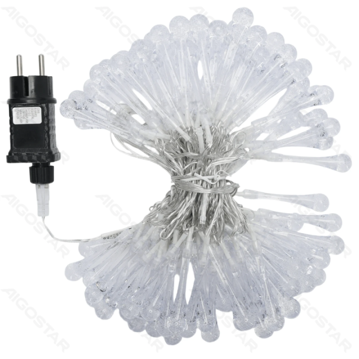 Low voltage raindrop shape string lights, warm white, 10m ,IP44, Indoor&Outdoor