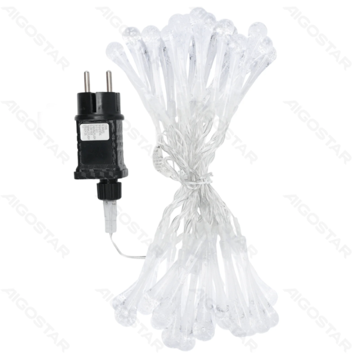 Low voltage raindrop shape string lights, warm white, 5m ,IP44, Indoor&Outdoor