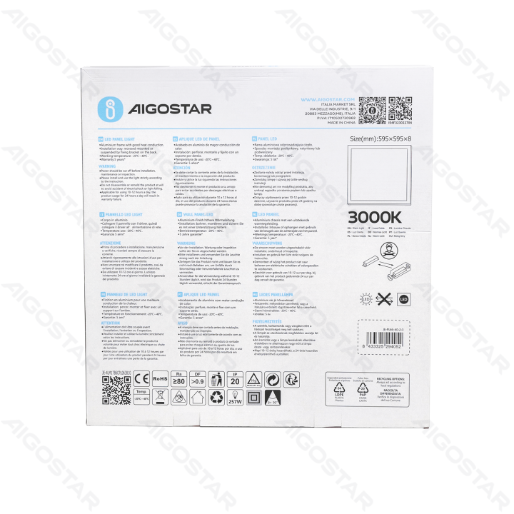 LED Edge-lit Panel Light 40W