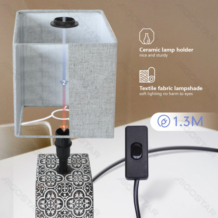 LED Stalinis šviestuvas Max.40W E14 Keraminis