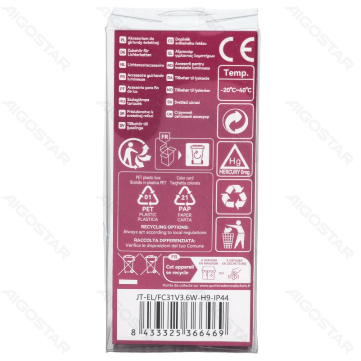 31V 3.6W 8-function timer memory adapter with IP44 rating