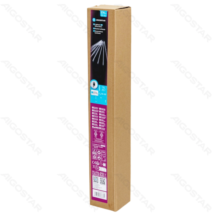 Low voltage 0.5m- meteor shower string lights, cool white, 3m+10m, 16strips 16 strips ,IP44, Indoor&Outdoor