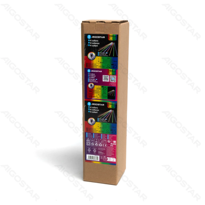 Low voltage 0.3m- meteor shower string lights, RGBY, 3m+10m, 16strips 16 strips ,IP44, Indoor&Outdoor