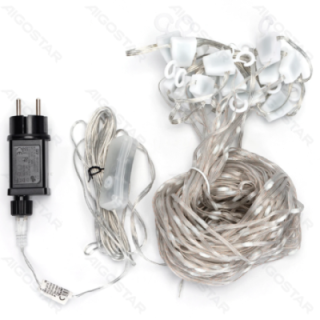 Smart Curtain String Light, 5+1*1m, RGBIC ,IP44, Indoor&Outdoor