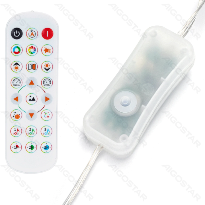 Išmanios užuolaidinės girliandos, 5+1*1m, RGBIC, IP44, vidaus ir lauko