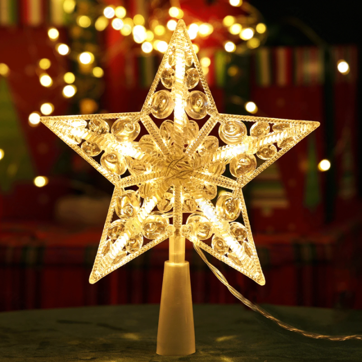 3AA Battery String Light, 0.17m Tree Topper Star, Warm White ,IP20 Indoor