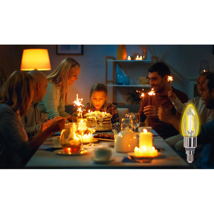 Bluetooth Mesh Smart Filament Bulb C35 4.5W CCT