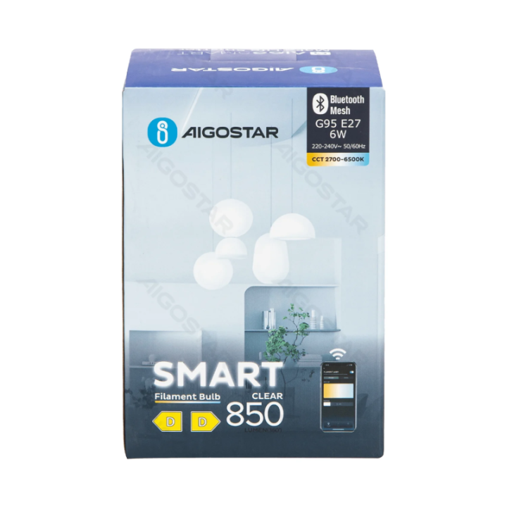 Bluetooth Mesh išmanioji siūlinė lemputė G95 6W CCT