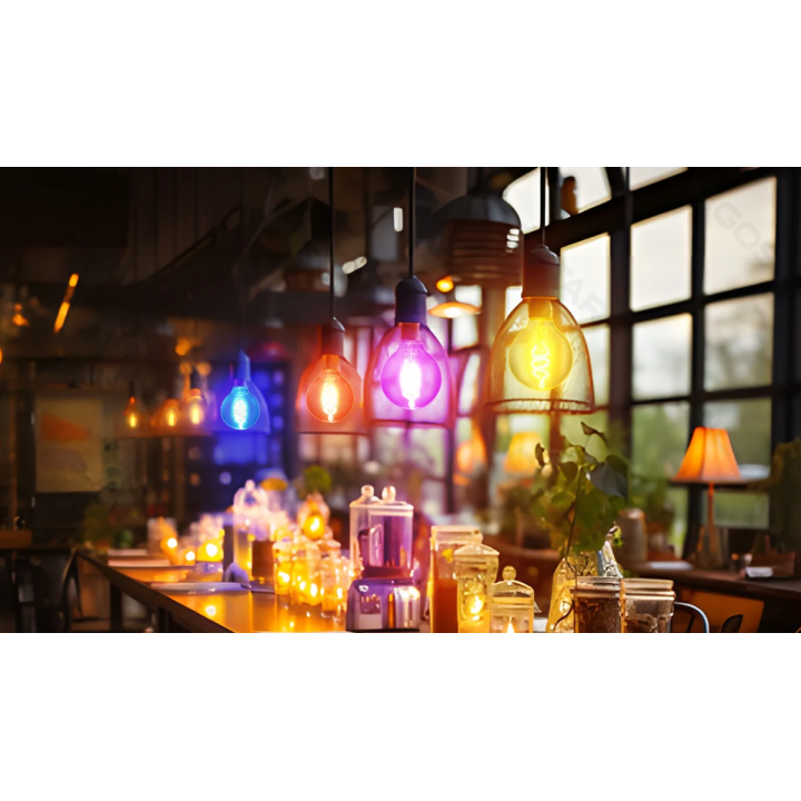 Bluetooth Mesh išmanioji siūlinė lemputė G95 4.9W RGBW