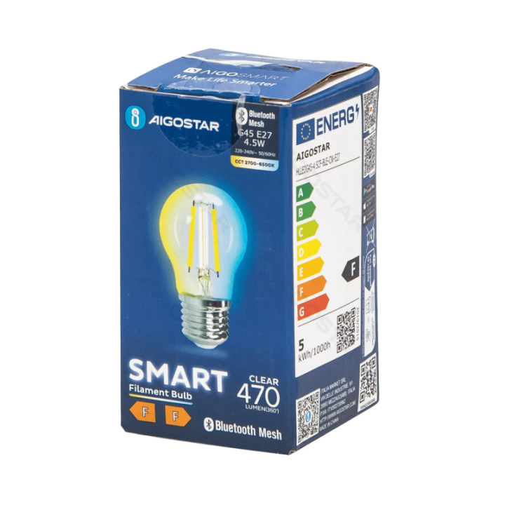 Bluetooth Mesh Smart Filament Bulb G45 4.5W CCT