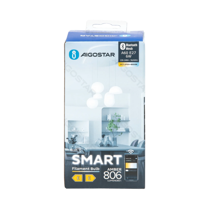 Bluetooth Mesh Smart Filament Bulb A60 6W CCT