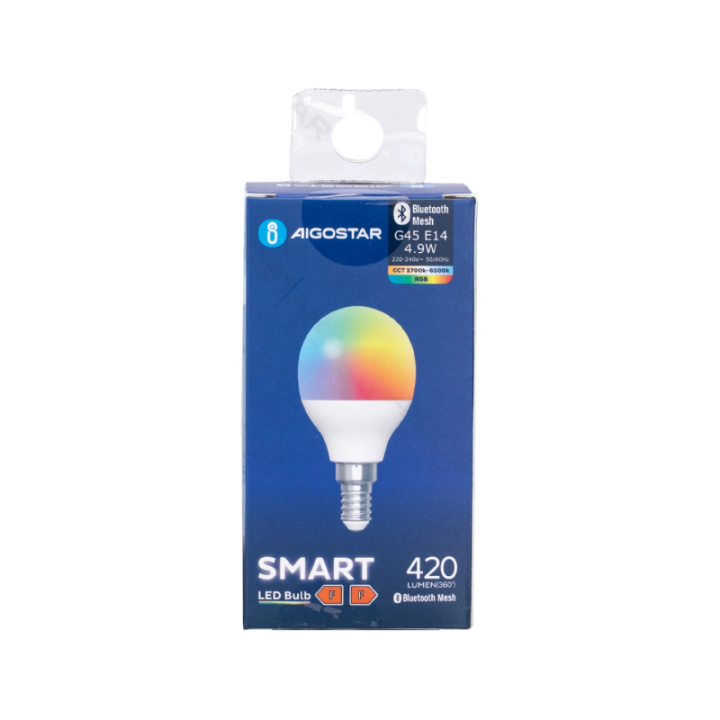 Bluetooth MESH G45 E14 4.9W RGB+CCT