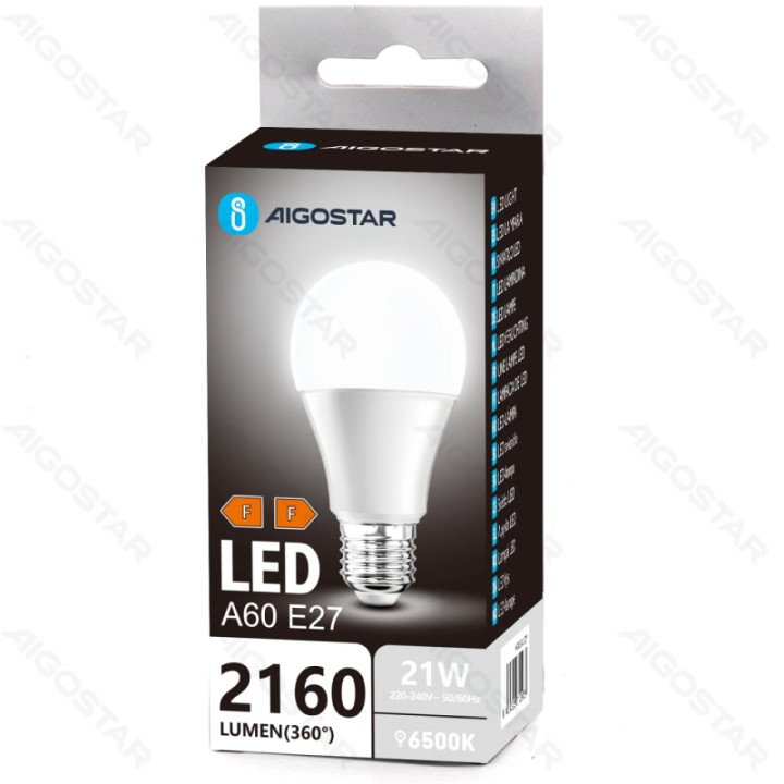 LED A60 E27 21W 6500k