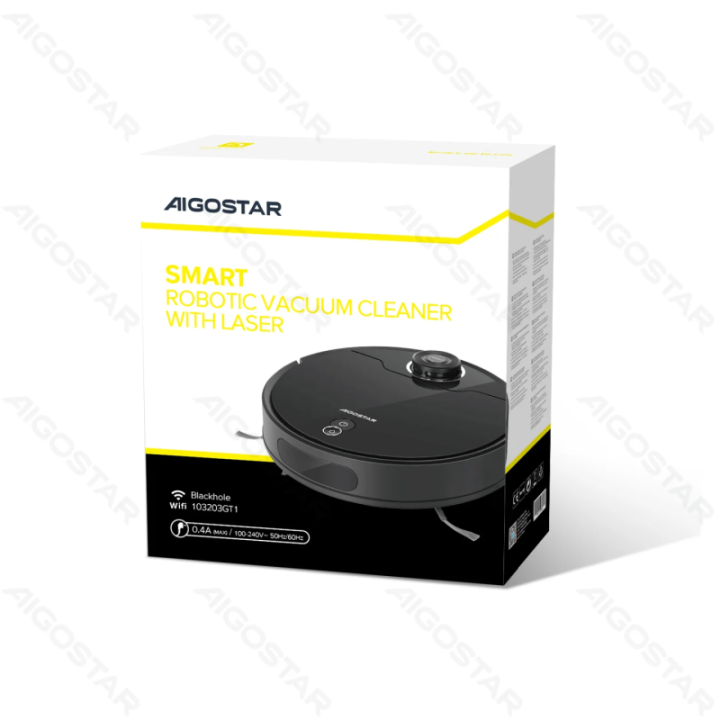 WiFi WB Smart Robotic Vacuums with Laser