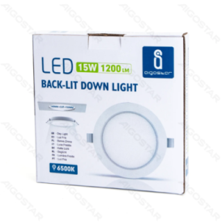 E6 LED  Flush-mounted Round Downlight 15W White Light