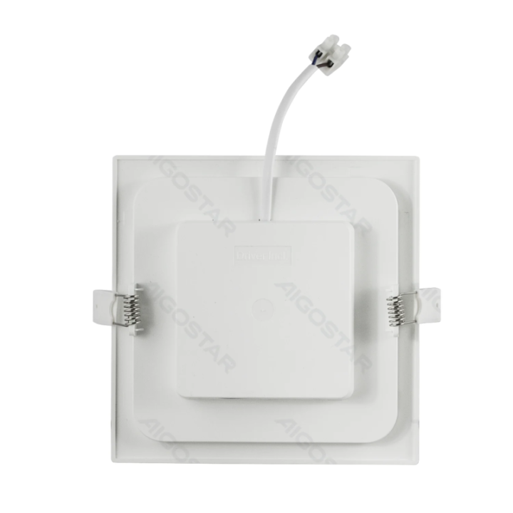 E6 LED itin plonas įleidžiamas kvadratinis šviestuvas 18W balta šviesa