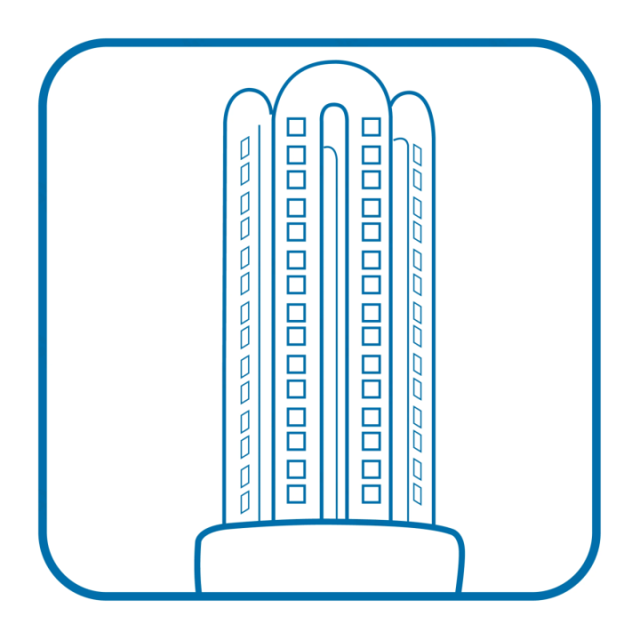 LED U-shaped Bulb 2U E27 9W