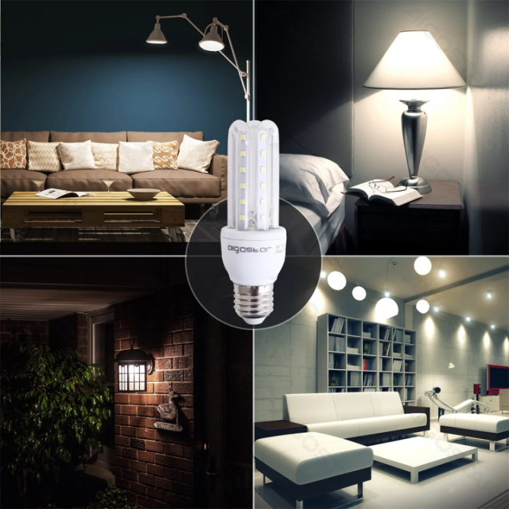 LED U formos lemputė 3U E27 9W