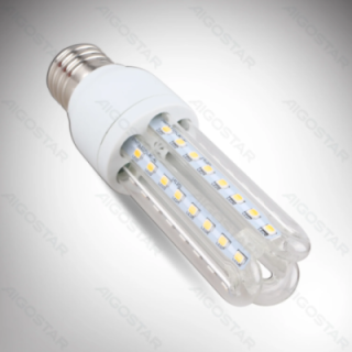 LED U formos lemputė 3U E27 9W
