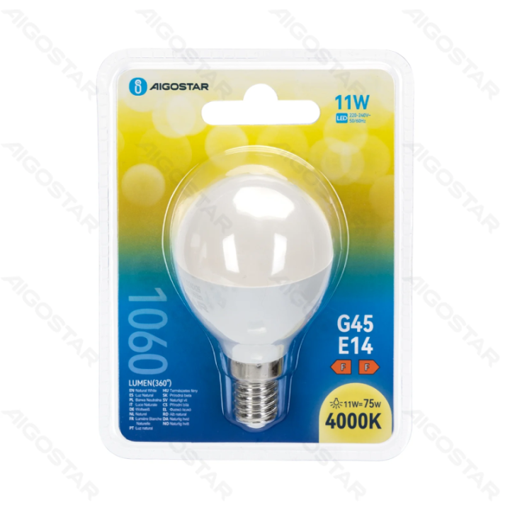 LED lemputė G45 11W 4000K 1060lm E14