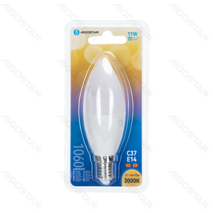 LED bulb C37 11W 3000K 1060lm E14
