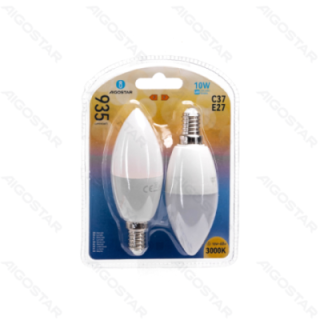 LED lemputė-E27-10W-3000K-935lm-2 pcs
