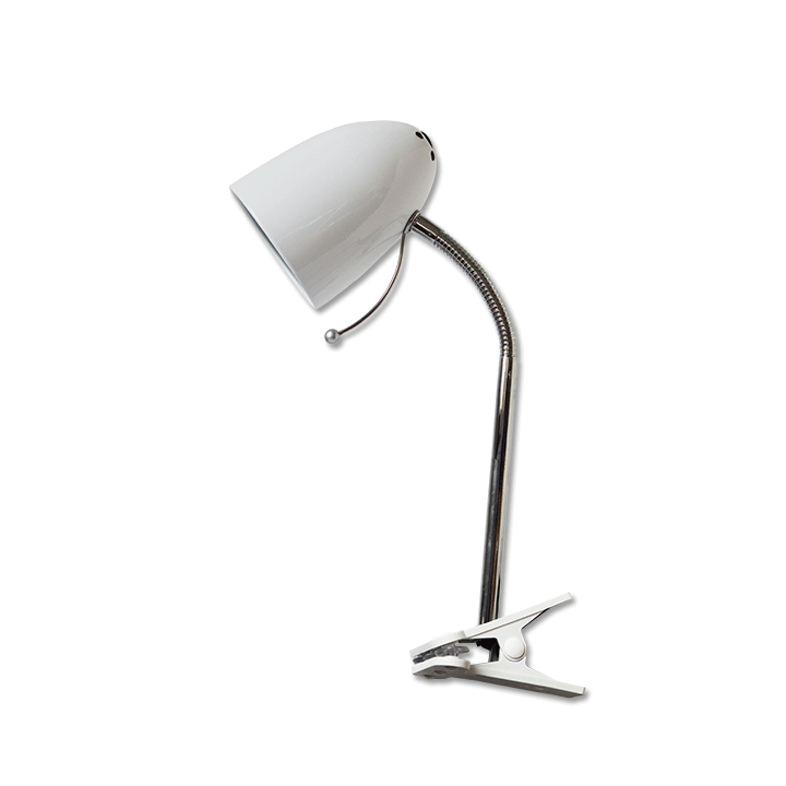 Clip Table Lamp (Without Light Source ) White E27