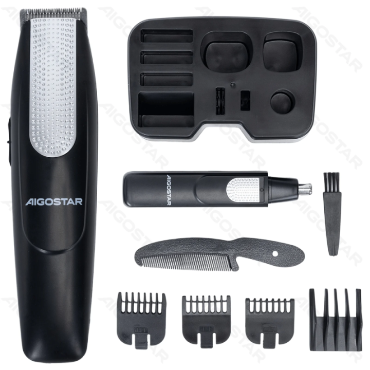Grooming kit （Hair trimmer 3W + Nose trimmer 1W)